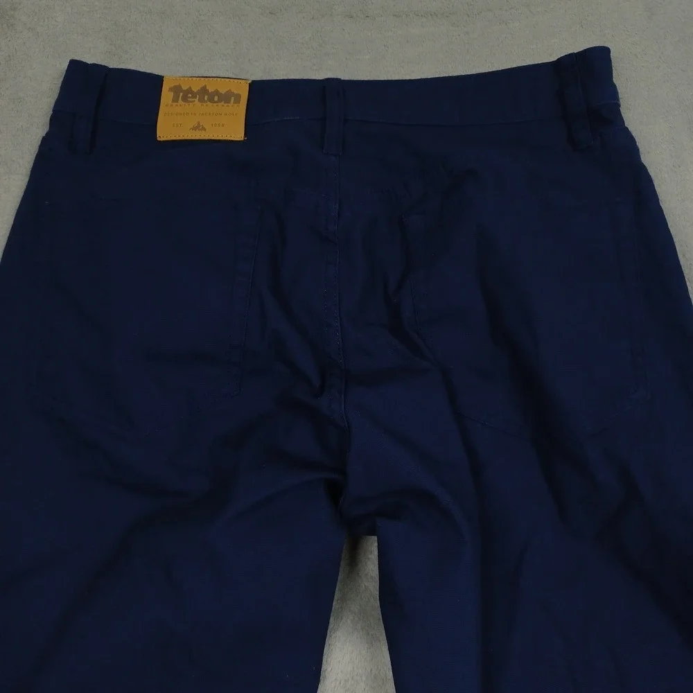 Teton Pants Mens 30x27‎ Blue Straight Outdoor Pockets Casual Modern